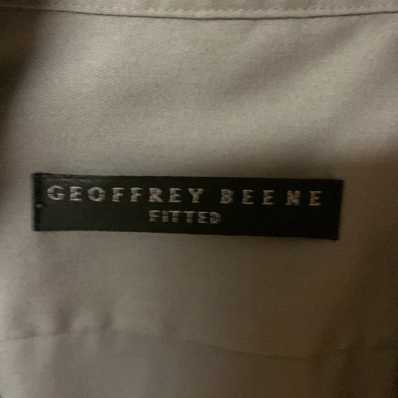 Men’s grey fitted dress shirt size medium Geoffrey Bean - Picture 3 of 4